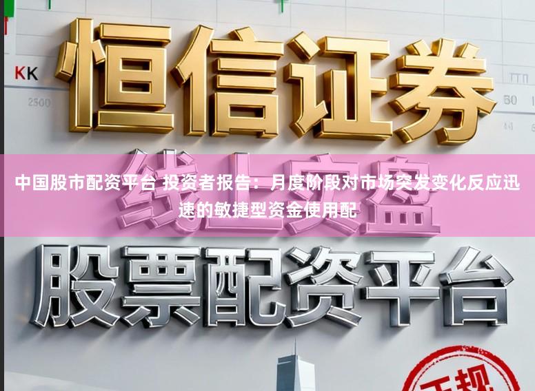 中国股市配资平台 投资者报告：月度阶段对市场突发变化反应迅速的敏捷型资金使用配